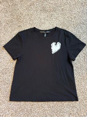AQUA x Kerri Rosenthal Heart Stich Tee